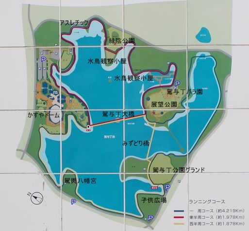 駕与丁公園全体の地図です♪